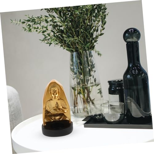 Resin Buddha Tealight Holder Candle Holder for Home Decor Meditation and Zen Spaces Creative Desktop Accent for Relaxation and Ambiance