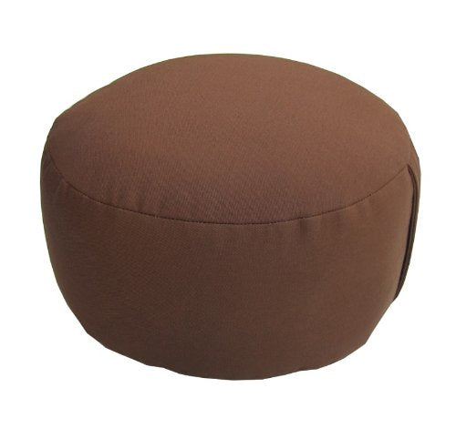 Round Zafu and Zabuton Meditation Cushion Set (2pc) - color: Cinnamon