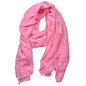 Women's Cotton Scarves Lady Light Soft Fashion Solid Scarf Wrap Shawl - color: Pink