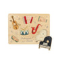 Freniland Musical Instruments Sound Puzzle for Toddlers, Wooden Music Sound Puzzle, Montessori Educational Toy for 18M+