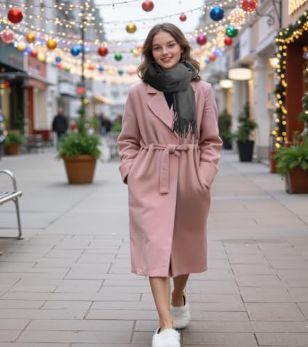 Winter Soft Long Scarf, Pashmina Shawls and Wraps, Warm Large Scarves for Men Women Evening Dress Wedding - color: Grey