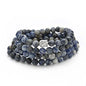 Buddha Charm Meditation Jewelry of 108 Mala Prayer Beads Bracelet or Necklace - style: Sodalite