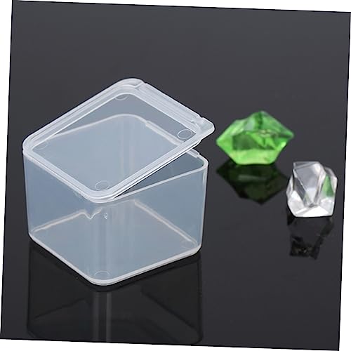 LIFKOME 50pcs Transparent Plastic Storage Box Mini Organizer for Crafts Tools and Medicine Durable Material for Easy Identification and Convenient Use