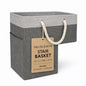 Stair basket,Foldable staircase baskets,Step stairs storage baskets with handle,1pcs dark gray - color: dark gray