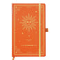 Artfan Ruled Notebook/Journal – Premium Thick Paper Classic Writing Notebook with Pocket + Page Dividers Gifts, Banded, Large, 128 Pages, Hard Cover, Lined (5.3" x 8.26") - Orange - color: Brown 1