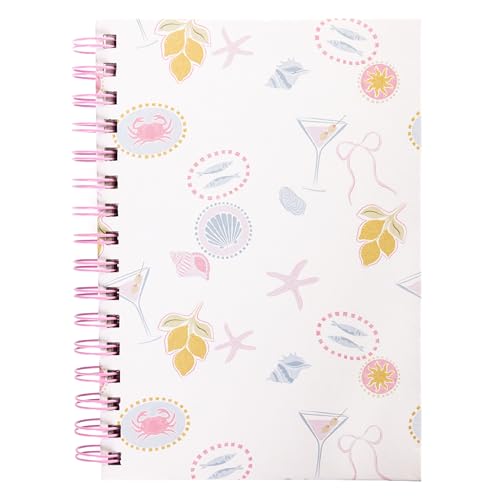 Graphique Coastal Fabric-Bound Journal | Hardcover Notebook for Daily Writing | High Quality Paper Stationery for Office or Home | 6 x 8 Inches with 240 Lined Pages - color: Coastal