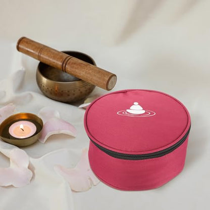 BESPORTBLE Singing Bowl Carrying Case Compact and Lightweight Sound Bowl Storage Bag for Meditation and Mindfulness Practices Decorative Cloth Material present for Friends and Family