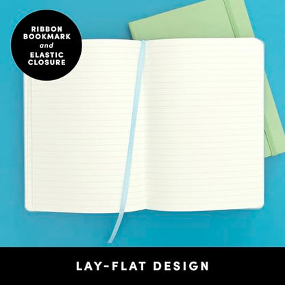 PAPERAGE Lined Journal Notebook, Hardcover Journal for Women & Men, 160 Pages, (5.6 in x 8 in), College Ruled Journaling Notebook for Work, School Supplies & Note Taking, (Sage Green) - color: Sage Green, style: A. Lined