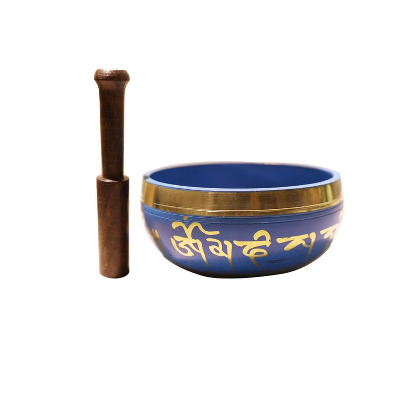 2pc 12.5cm Nepal Sound Bowl Singing Tibetan Bowl Buddhism Hand Print Yoga Meditation