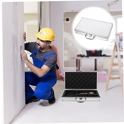 Toddmomy Aluminum Alloy Toolbox Portable Carrying Case Hard Shell Storage Briefcase for Men Case