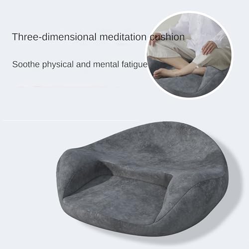 Meditation Cushion, Yoga Practice, Sitting Meditation, Meditation, Worship Cushion, Memory Foam, Sitting for Long Time Without Collapsing, Lazy Cushion, Ergonomic Design, Gray