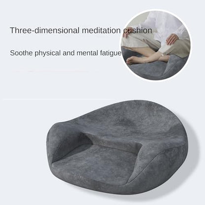 Meditation Cushion, Yoga Practice, Sitting Meditation, Meditation, Worship Cushion, Memory Foam, Sitting for Long Time Without Collapsing, Lazy Cushion, Ergonomic Design, Gray