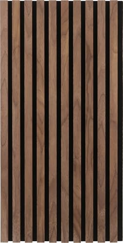 Fuji Boeki 40966 Wooden Sound Absorbing Wall Panel, Soundproofing, Width 15.9 x Depth 0.7 x Height 31.5 inches (40.5 x 1.8 x 80 cm), Medium Brown - color: Medium Brown