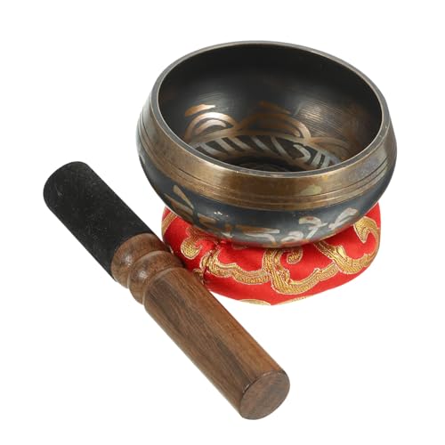 Tibetan Singing Bowl Set for Meditation Yoga Relaxation Includes Sound Bowl Mallet Random Color Cushion Spiritual Practices Home Decor