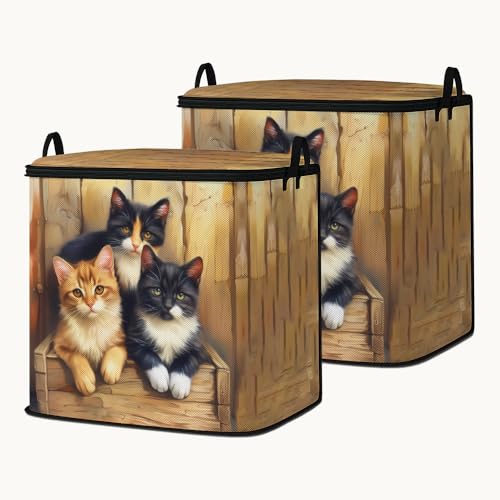 2pcs closet organizers and storage under bed,clothing blanket sweater sheet bedding comforter duvet quilt pillow toy storage bags with lids,dorm room essentials for containers 95L - color: 30