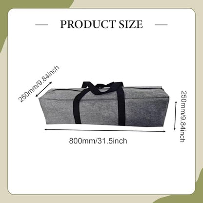 Vaveren Camping Equipment Storage Bag Duffel Water Resistant Heavy Duty Zipper Closure Tent Storage Bag for Mat Roll up Table Cushion - size: 80x25x25 cm