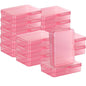16 Pcs Plastic Crayon Box, Mini Plastic Storage Containers with Lid, 4.5x3.4 Inches Clear Rectangle Box Small Storage Boxes for Crafts, Jewelry Beads, Office Supplies (Pink) - color: Pink