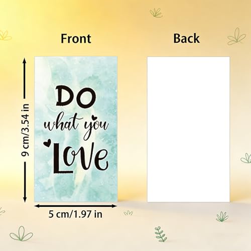 30 Pack Inspirational Quote Cards with Positive Affirmations, Motivational Greeting Cards for Encouragement, 2"x3.5" Mini Card Set