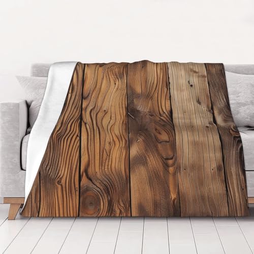 Wood Grain 1 Prints Throw Blanket (320g Flannel) Anti-Pilling Warm Fuzzy Blankets for Bed Sofa Couch Travel 40x30 Inch - color: Wood Grain 1, size: 40x30 Inch