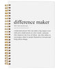 Thank You Gifts for Women Teacher Coworkers Nurses Mentor Coach Boss Manager, Difference Maker Gifts Spiral Notebook Journal 5.5x8.3 - color: 2-explanation-notebook
