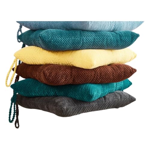 Meditation Floor Pillow, Square Large Pillows Seating for Adults, Floor Cushion for Living Room, Grey 16x16 Inch