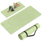 Large Yoga Mat Thick, 76"x32"x0.31"Wide POE Exercise Mat with Non-Slip Surface & Carry Strap, Anti-Tear Workout Mat for Yoga, Pilates, Fitness - color: Light Green