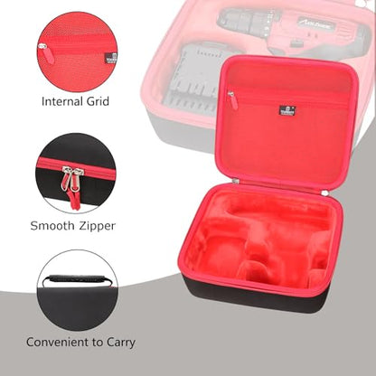 Hard Storage Case for AIDV/COMOWARE/DCA/PULITUO/POWER 20V 20V Cordless Drill - Travel Case for 20V Cordless Drill(Only Case)
