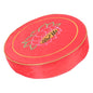 Abaodam Meditation Cushion Floor Sitting Cushion Buckwheat Bolster Crimson Floral Yoga Seat Pillow Thick Small Worship Mat for Meditation and Prayer