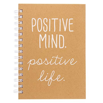 Graphique Designer Notebooks - Positive Mind. Positive Life. - Spiral Bound Writing Journals for Offices, Schools, Classrooms, and More - Hard Cover with 160 Ruled Pages (6.25" x 8.25") - color: Positive Mind Positive Life