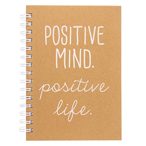 Graphique Designer Notebooks - Positive Mind. Positive Life. - Spiral Bound Writing Journals for Offices, Schools, Classrooms, and More - Hard Cover with 160 Ruled Pages (6.25" x 8.25") - color: Positive Mind Positive Life