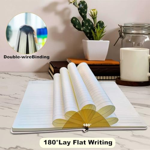 Positive Affirmation Lined Journal Notebook for Women Men, 200 Pages A5 Hardcover Leather Journals for Writing Note Taking, Floral College Ruled Notebook Diary Notepad, Inspirational Gifts - color: Multi 1292