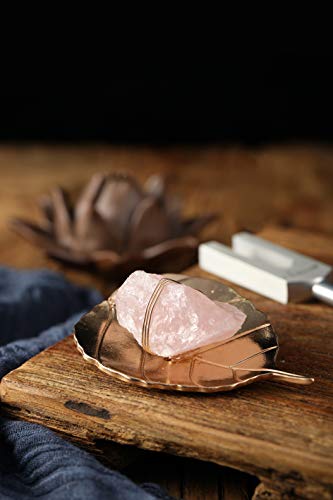 Ckakra Solfeggion Tuning forks with Natural Crystal Kit,Mindfulness Meditation Accessories,Rose Quartz,Calming Tools,639hz Heart Chakra,Bodhi Leaf - color: Heart Chakra
