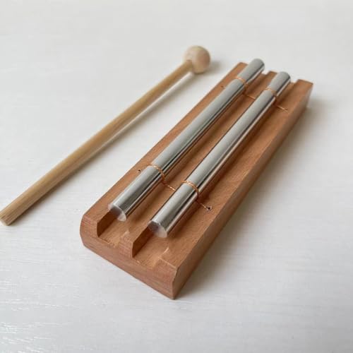 Solo Tone Chime Bar with Mallet for Meditation, Yoga, Classroom Management, Sound Therapy, Stress Relief, Chakra Healing (Tone 2)