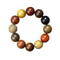 Handcrafted Wooden Bead Bracelet Mixed Natural Wood Colors Prayer Bracelet for Men or Women,1pc/pack - style: Dia.20mmX12pcsBeadsOnly
