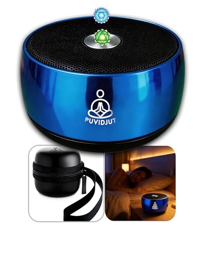 Sound Machine for Sleep, PUVIDJUT M3 Pure Frequencies & Singing Bowl Tone,Cordless Non-White Noise Sleep aids for Adults, Portable Size,Help to Relax and Calm and Drift to Sleep - color: Sea Blue