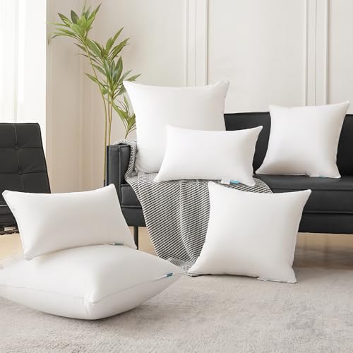 Oubonun 26 x 26 Pillow Inserts - Set of 2 - 100% Cotton Cover - 26 Inch Square - Decorative Pillow Inserts - White - style: 26x26 Inch (Pack of 2)