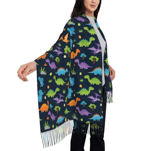 Supdreamc Cashmere Feel Scarf Soft Women Warm Cozy Scarves Multiple Colors - color: Picture (152)