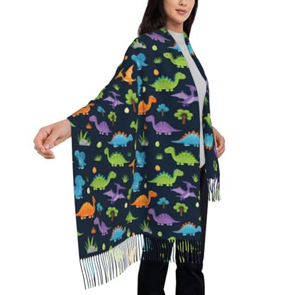 Supdreamc Cashmere Feel Scarf Soft Women Warm Cozy Scarves Multiple Colors - color: Picture (152)
