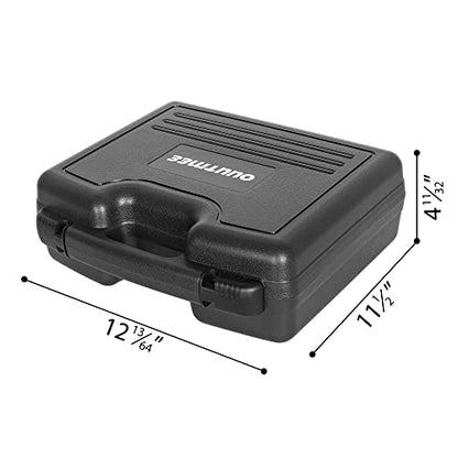 Portable Hard Case 12.2" x 9.85" x 3.77" with Customizable Diced Foam,Protects for Equipments, Electronics, Tools, Microphones, Recorder and More