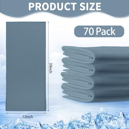 Honoson Cooling Towel Bulk - Neck & Face Cool Chilly Towels Microfiber Breathable Sport Sweat Rag for Gym, Yoga, Travel, Camping, Running, Outdoor