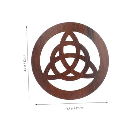 Altar Tile Pentacle Decor for Spiritual Ceremonies and Home Decoration Wood Ritual Object for Altar Supply and Religious Use