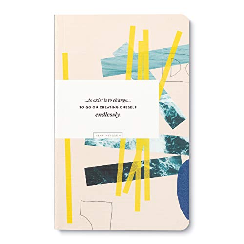 Compendium Softcover Journal - To exist is to change… to go on creating oneself endlessly. – A Write Now Journal with 128 Lined Pages, 5″W x 8″H - color: Creating Multicolor