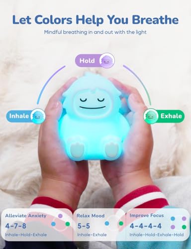 Breathing Pal Mini 'Yoyo' - Mindfulness Breathing Light, Guided Visual Meditation Breathing Light, Anxiety Relief Items for Calm Down Corner/Meditation/Sleep Aid for Adult/Kid - size: Yoyo (Mini)