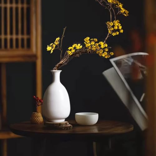 Dining Table Decor Modern Simple Zen Ceramic Vase Living Room Bedroom Entrance Table Decoration Ornaments Kitchen Decor