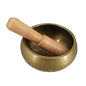 Buddhist Sound Therapy Bowl Meditation Bowl with Chime Stick Size 13cm Handmade - size: 13*13CM