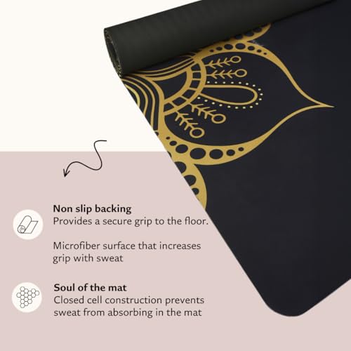 Shakti Warrior TPE Yoga Mat - Artist Designed, Premium eco friendly mats, Non Slip, Non toxic, Great For Regular & Hot Yoga, Pilates and Workouts (72 inch x 24 inch x 6mm thick) - color: Sahasrara