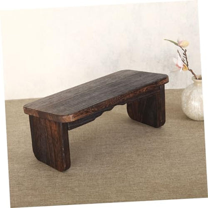 Hemoton Stool Seat Cushion Zen Meditation Bench Kneel Sit Stool for Home Yoga and Meditation
