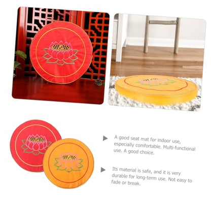 MAGICLULU 2pcs Round Meditation Cushions Lightweight Seating Mat for Prayer Worship Versatile Kneeling Pad for Buddhist Practices Compact Design for Comfort