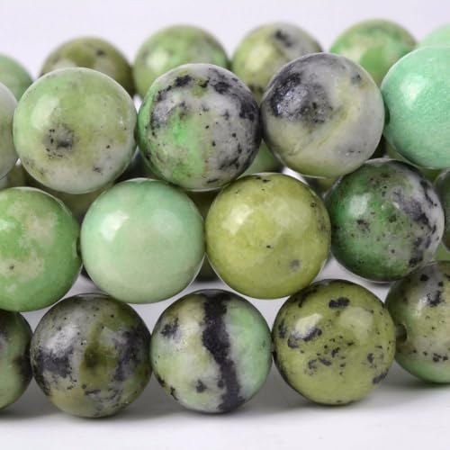 Justinstones Gem Semi Precious Gemstone 10mm Round Beads Stretch Bracelet 7 Inch Unisex - color: Australian Chrysoprase
