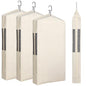 Aliceset 3 Pack Pure Cotton Garment Storage Bag for Hanging Clothes 24 x 40 Inch Breathable Garment Cover Canvas Suit Bags for Closet Storage Short Dresses Suits Gowns - size: 24 x 40 Inch